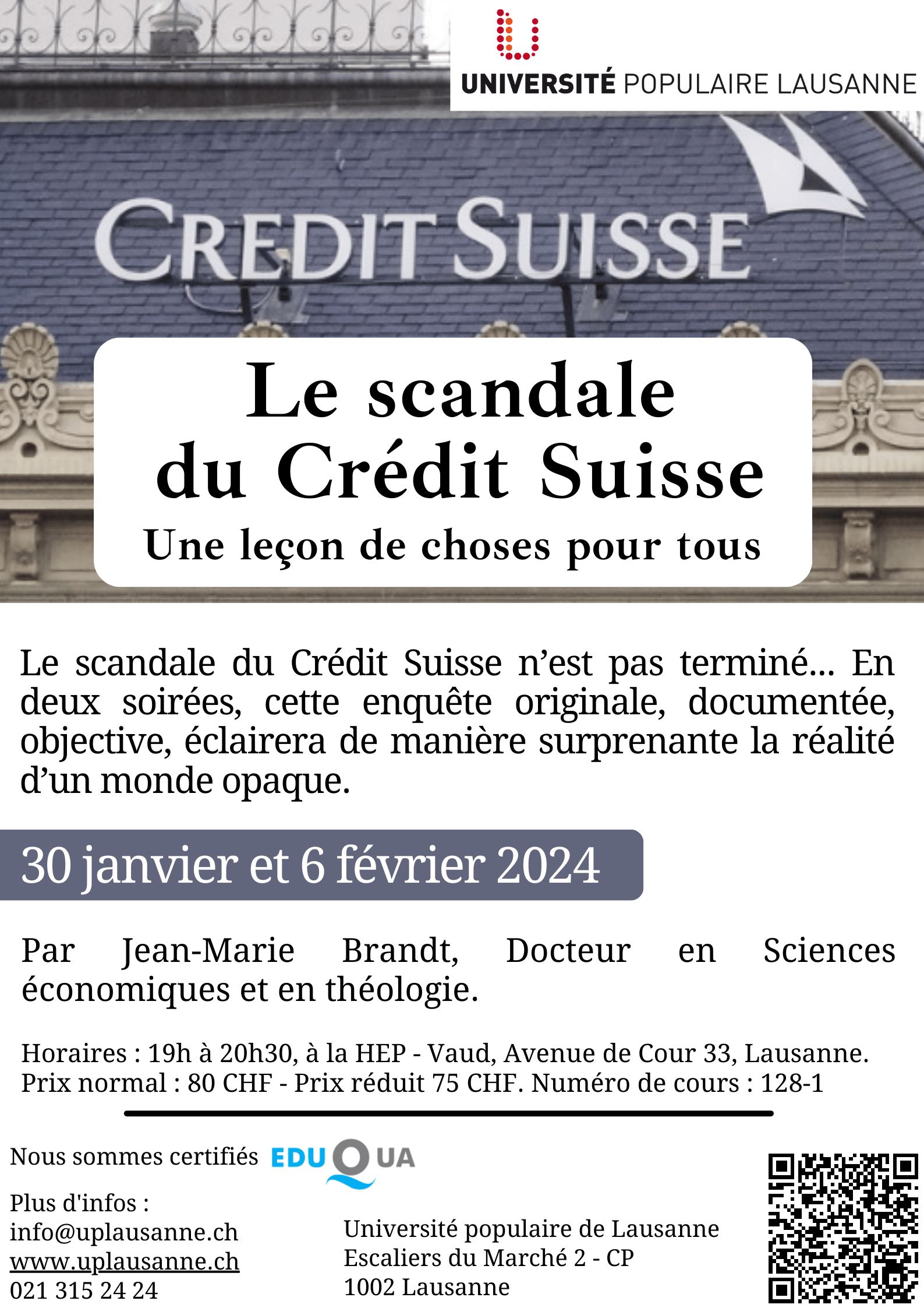 Le scandale du Crédit Suisse